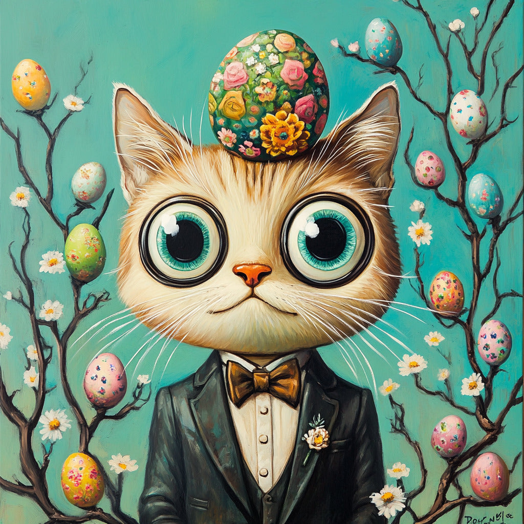 FREE Midjourney Prompt Base Pack: Weird Surreal Easter Animals Portraits
