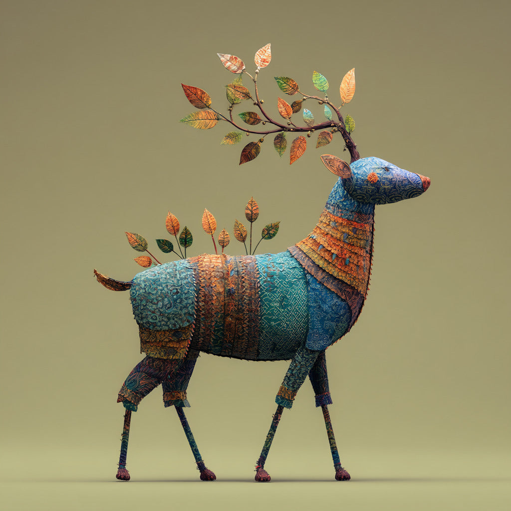 Midjourney Prompt Base Pack: Whimsical Organic Animal Sculptures