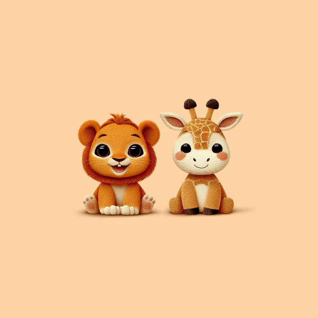 Midjourney Prompt Base Pack: Cute Adorable Cartoon Animal Couples