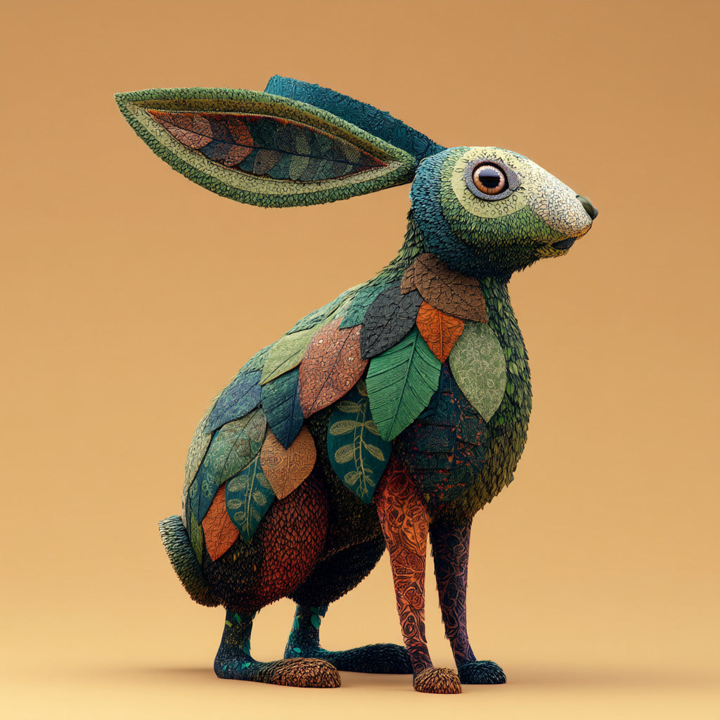 Midjourney Prompt Base Pack: Whimsical Organic Animal Sculptures