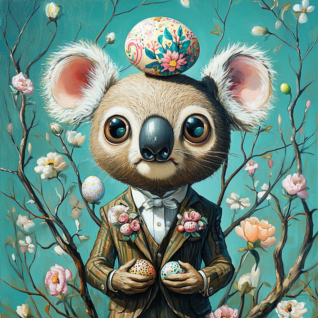 FREE Midjourney Prompt Base Pack: Weird Surreal Easter Animals Portraits