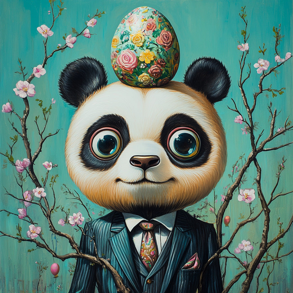 FREE Midjourney Prompt Base Pack: Weird Surreal Easter Animals Portraits