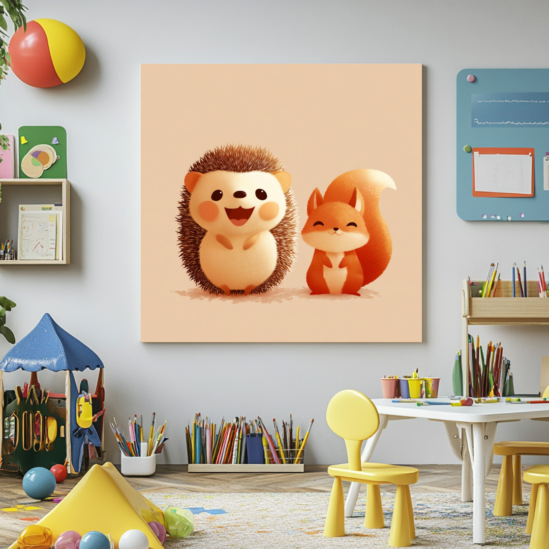 Midjourney Prompt Base Pack: Cute Adorable Cartoon Animal Couples