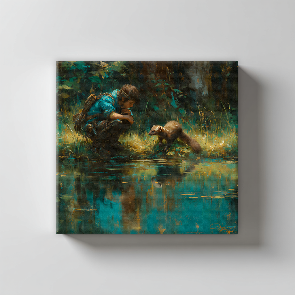 Forest Companions by the Water AI Art Prompts – Midjourney Pack with Images