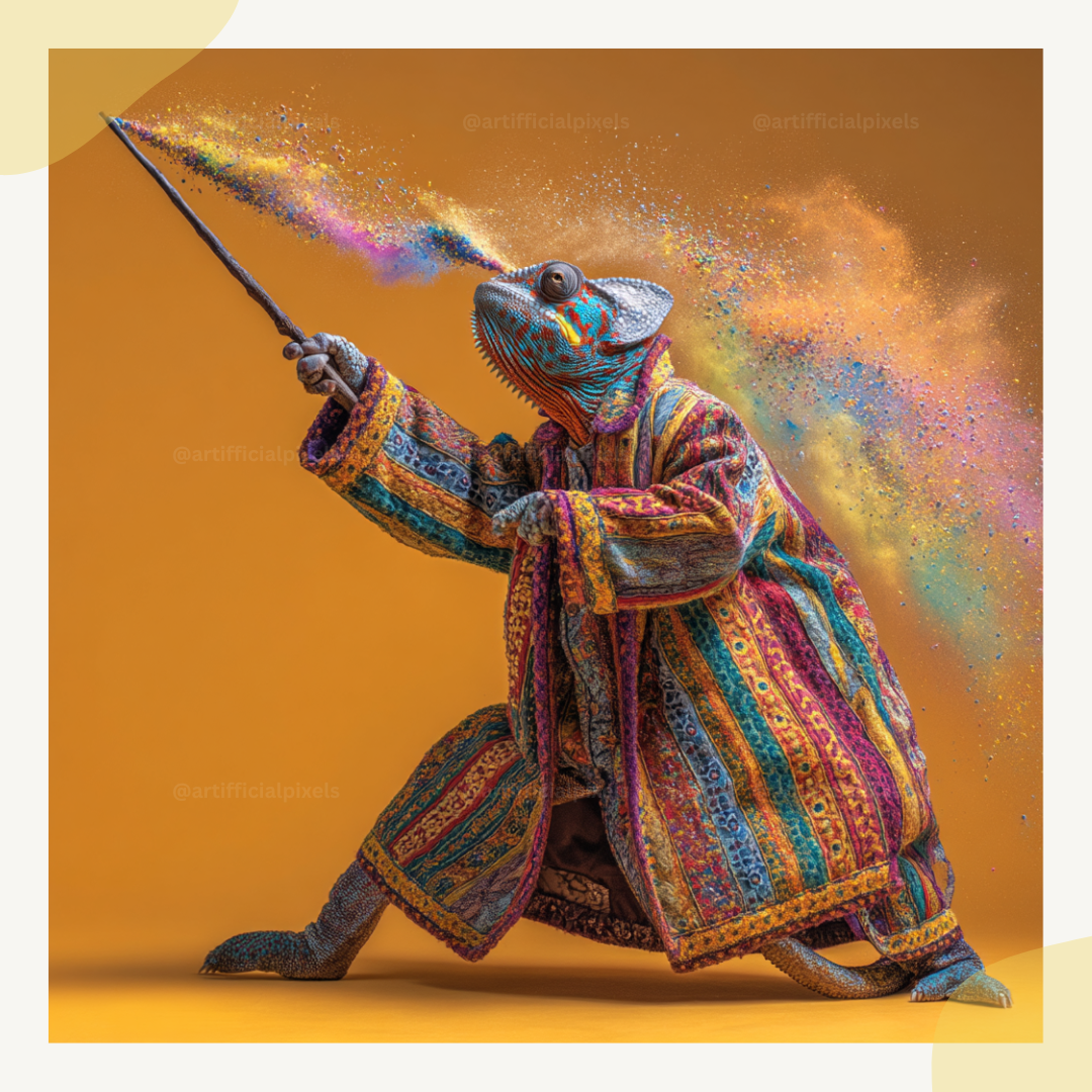 Rainbow-Coloured-Confetti-Magic-Animals-Chameleon