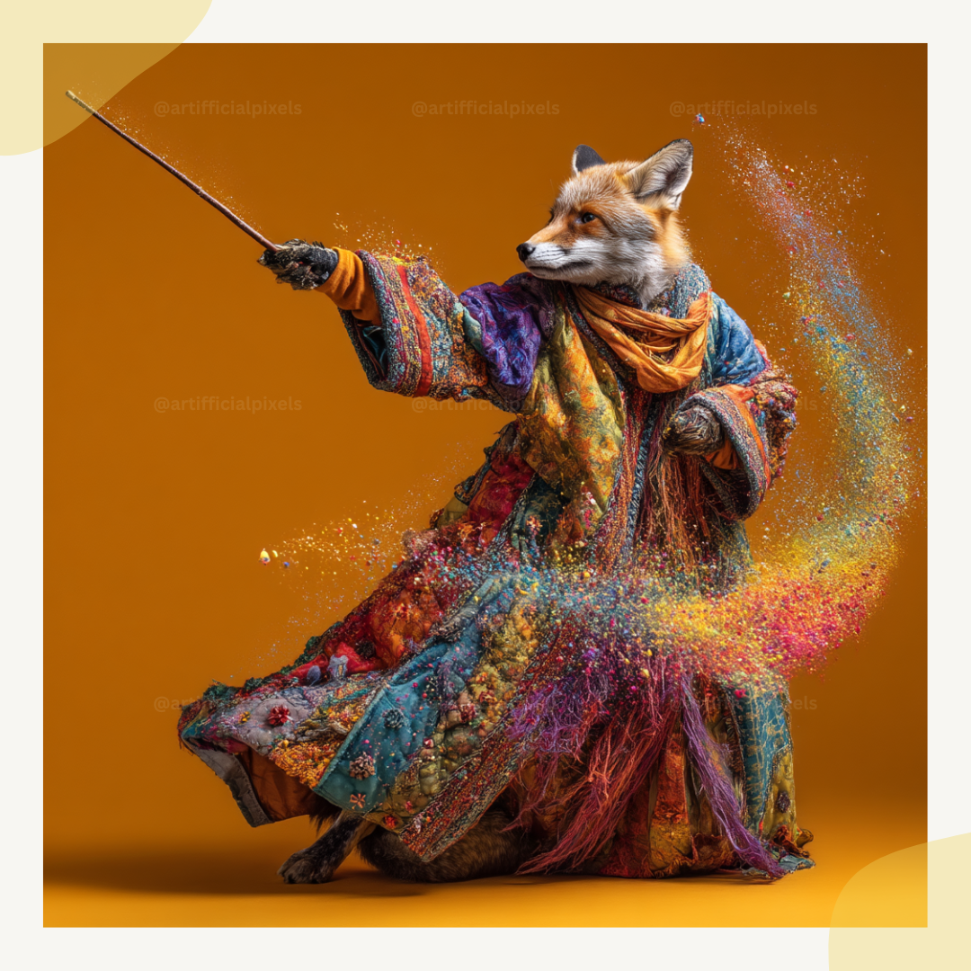 Rainbow-Coloured-Confetti-Magic-Animals-Fox