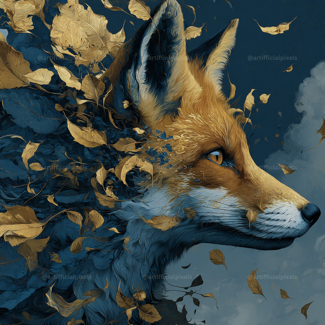 Golden Gothic Animal AI Art Prompts – Midjourney Pack with Images