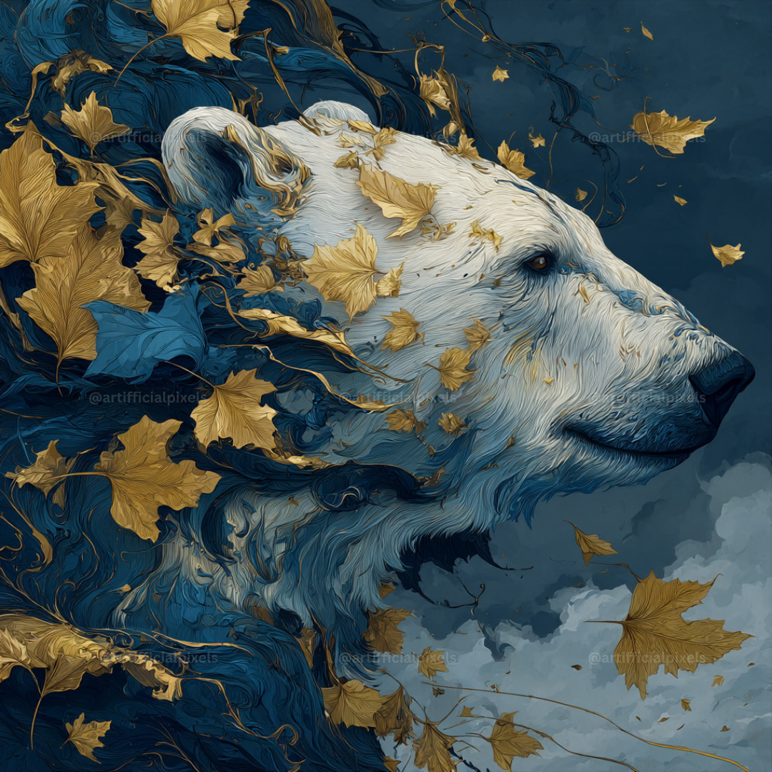 Golden Gothic Animal AI Art Prompts – Midjourney Pack with Images