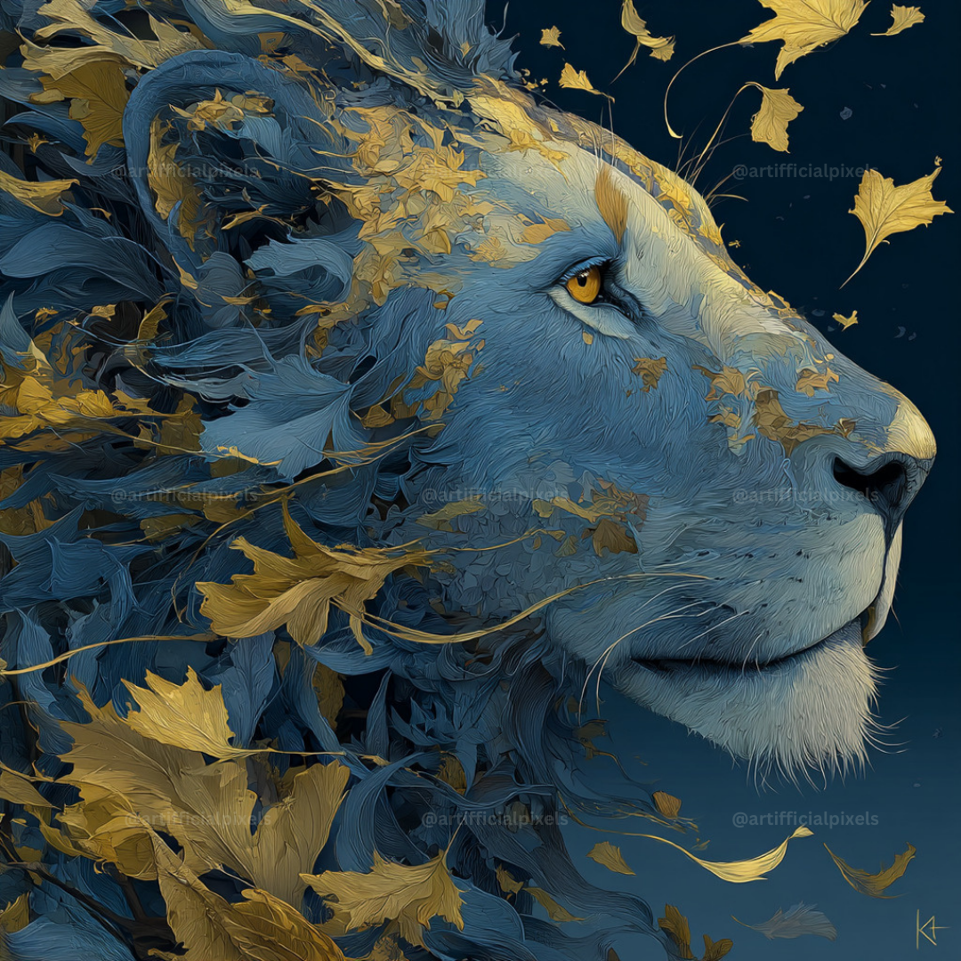 Golden Gothic Animal AI Art Prompts – Midjourney Pack with Images