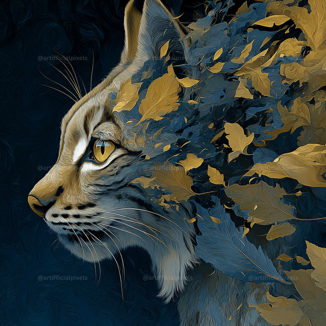 Golden Gothic Animal AI Art Prompts – Midjourney Pack with Images