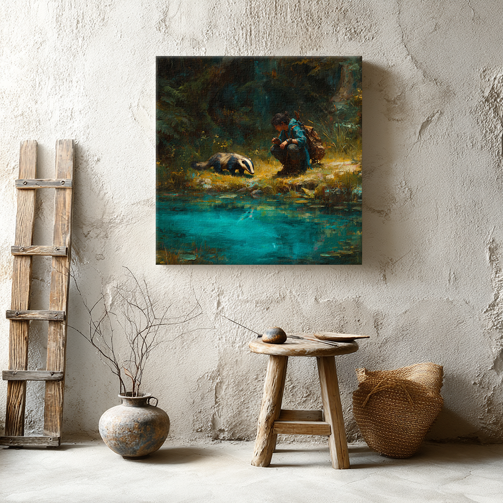 Forest Companions by the Water AI Art Prompts – Midjourney Pack with Images