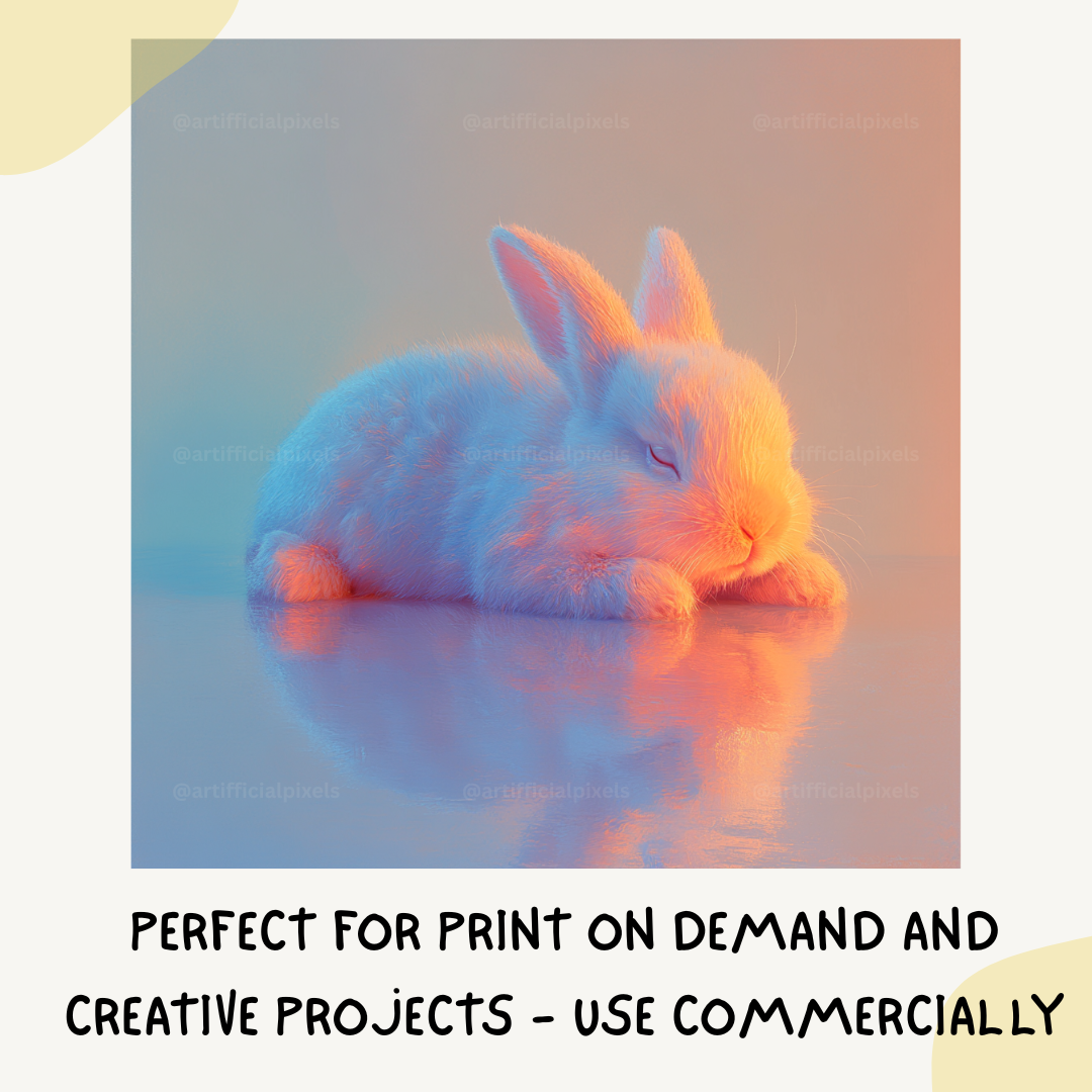calm-reflective-pastel-animals-midjourney-ai-art-prompt-rabbit