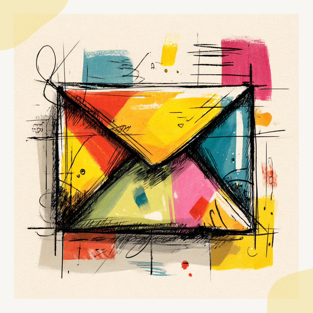 colourful-sketchpad-objects-midjourney-ai-art-prompt-envelope