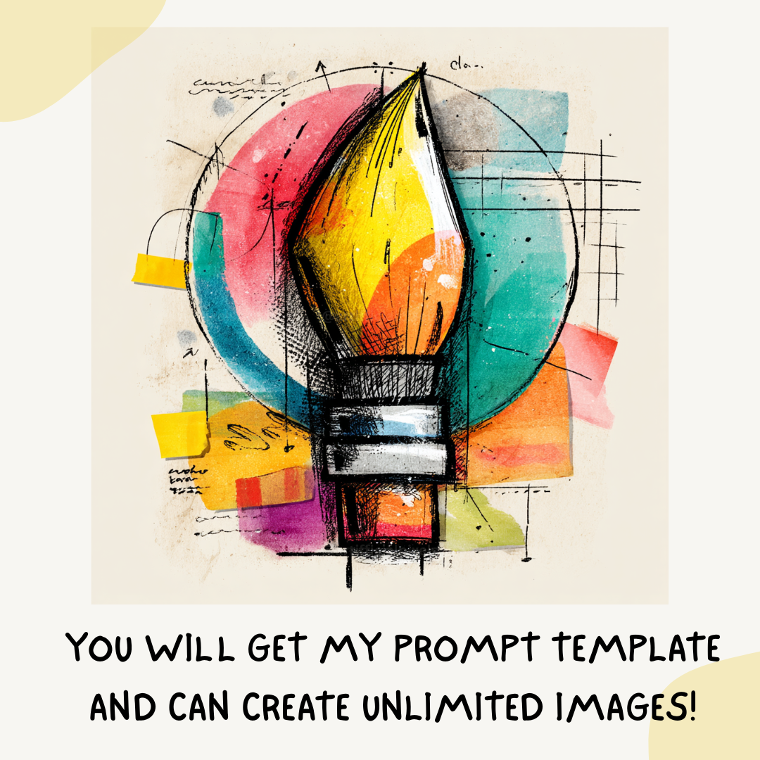 colourful-sketchpad-objects-midjourney-ai-art-prompt-paintbrush