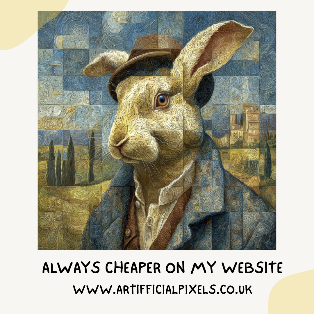 customisable-midjourney-ai-image-bundle-watercolour-cubism-art-rabbit