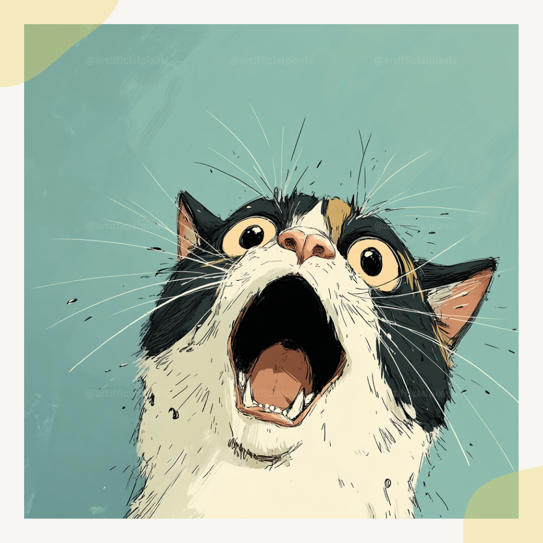 customisable-midjourney-ai-prompt-stylised-animal-sketches-cat