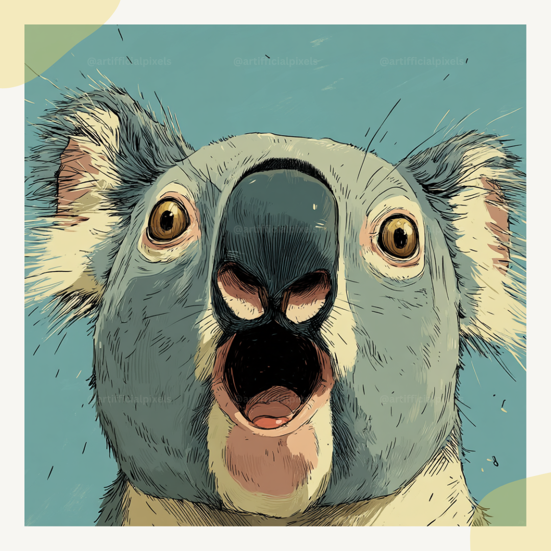 customisable-midjourney-ai-prompt-stylised-animal-sketches-koala