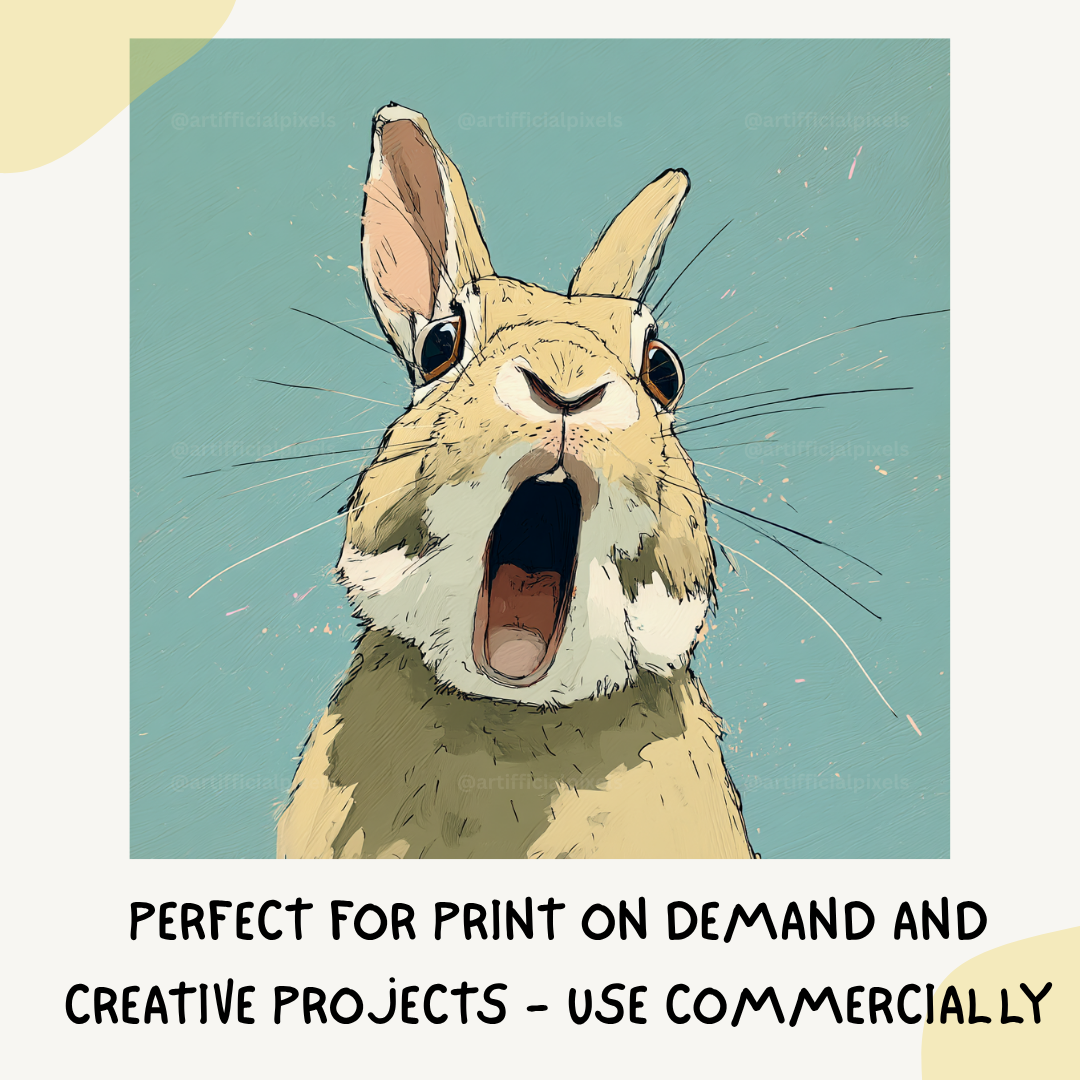 customisable-midjourney-ai-prompt-stylised-animal-sketches-rabbit