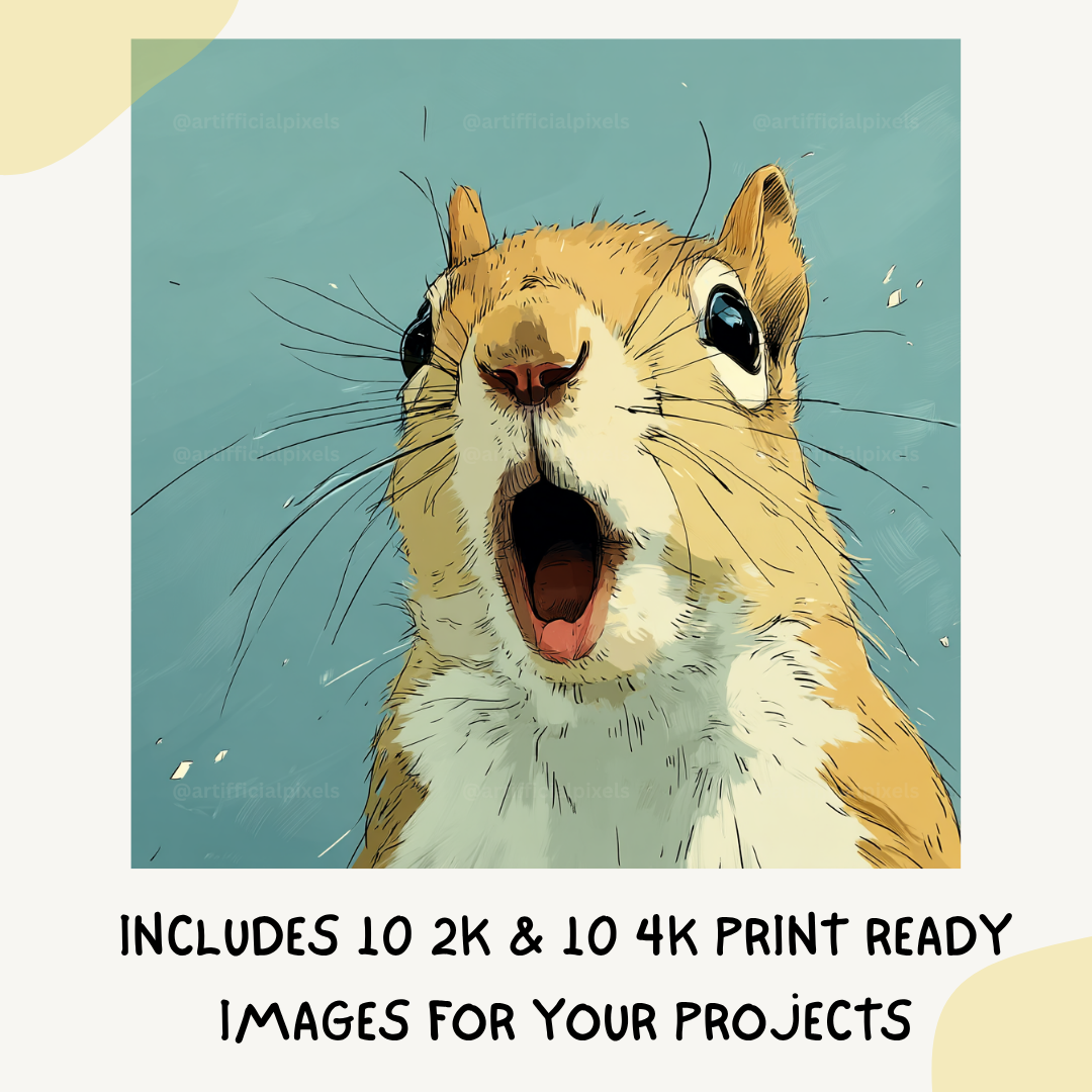 customisable-midjourney-ai-prompt-stylised-animal-sketches-squirell