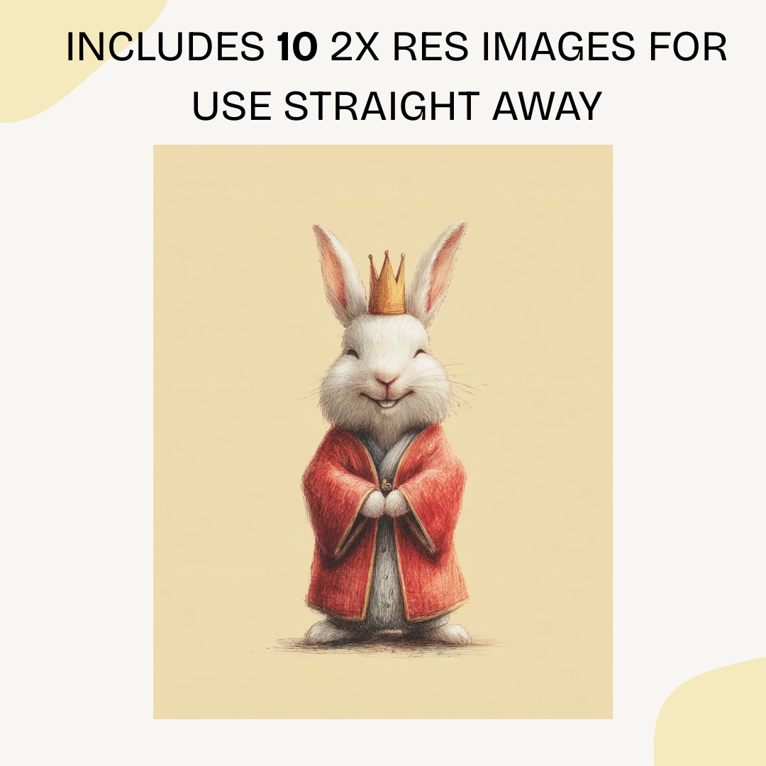 Traditional Hanfu animal character watercolour poster art generated using Midjourney AI prompt template
