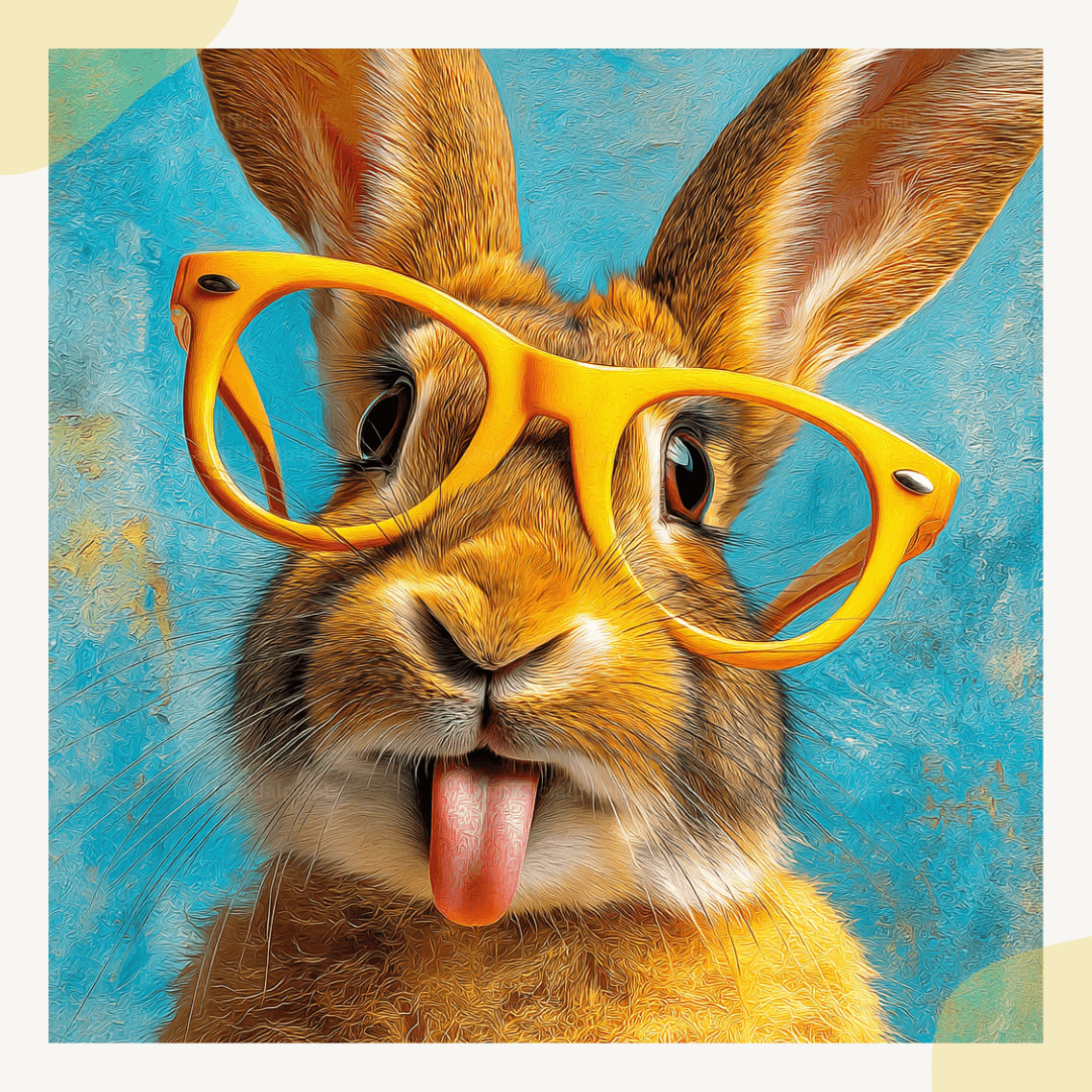 Cheeky AI Animal Art Midjourney Prompt with Retro Summer Vibes