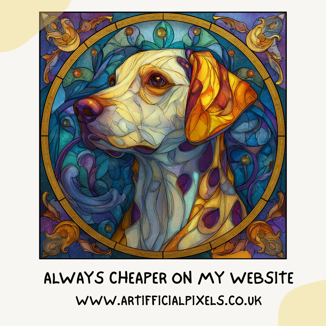 stained-glass-animal-art-midjourney-ai-prompt-siberian-dalmatian