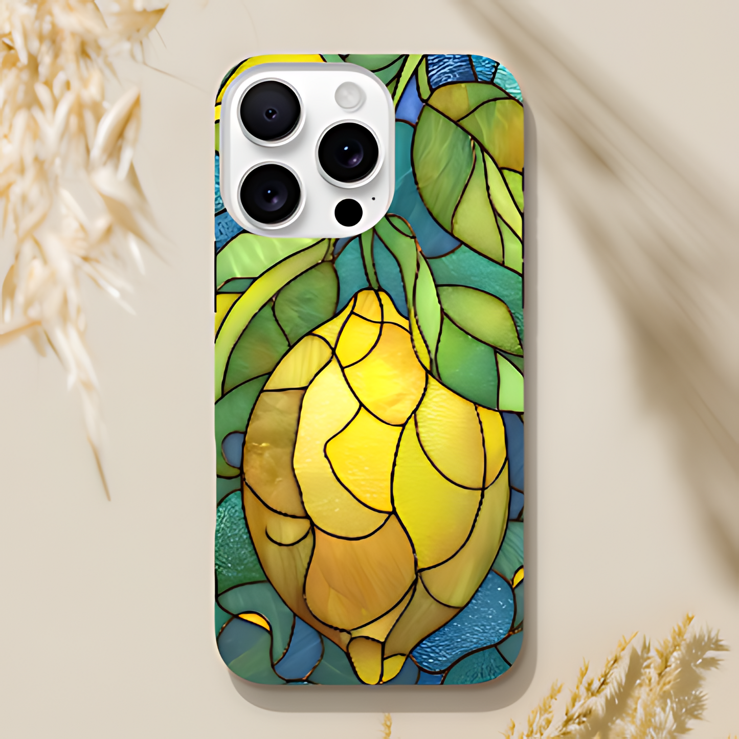 stained-glass-lemon-phone-case-iphone-16-pro-max-neutral