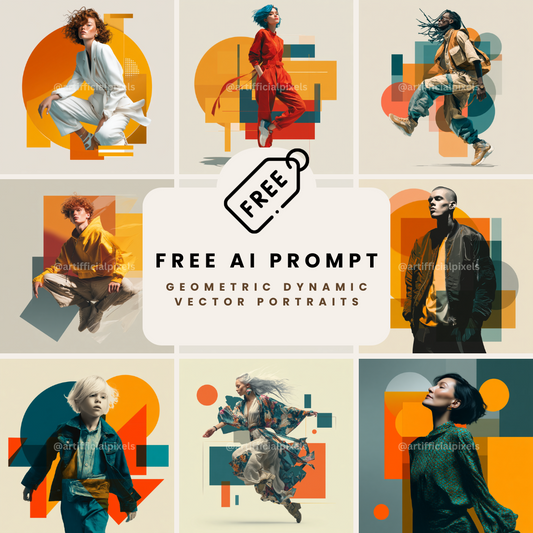 Dynamic Portraits AI Art Generator – Midjourney Prompt Pack with Images
