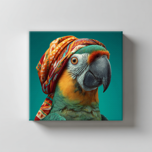 Animal Portraits in Colourful Scarves AI Art Prompts – Midjourney Pack with Images