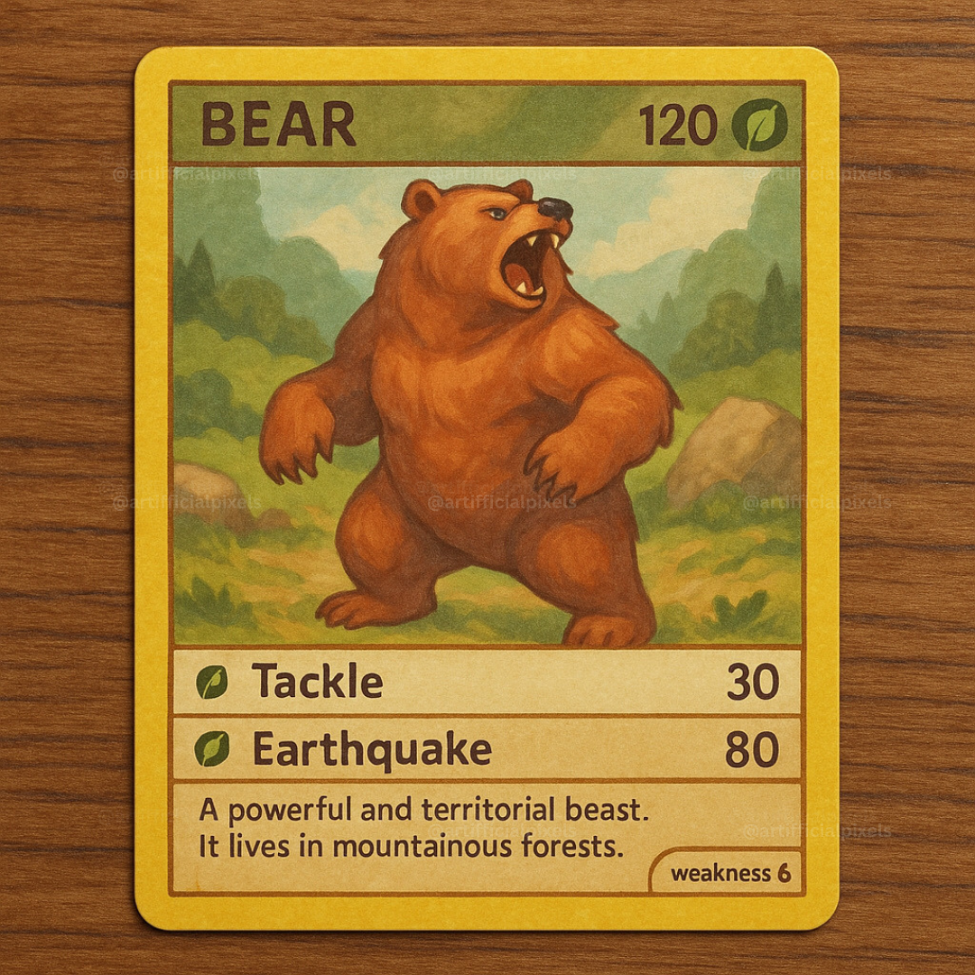 Pokémon-Style Creature Cards AI Art Prompts – ChatGPT Pack with Images
