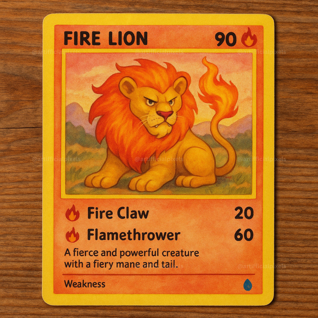 Pokémon-Style Creature Cards AI Art Prompts – ChatGPT Pack with Images