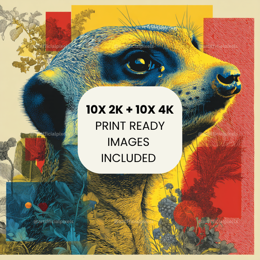 Vintage Abstract Pop Art Portrait Prompt for Midjourney AI Image Generator