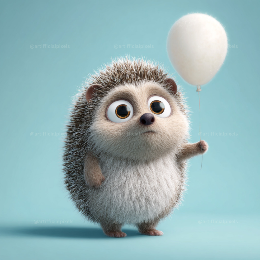 Adorable Animal Balloons AI Art Prompts – Midjourney Pack with Images