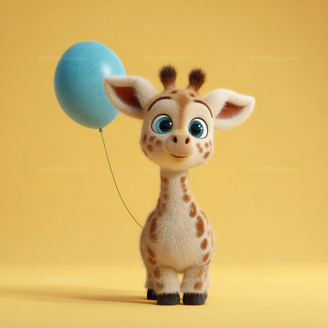 Adorable Animal Balloons AI Art Prompts – Midjourney Pack with Images