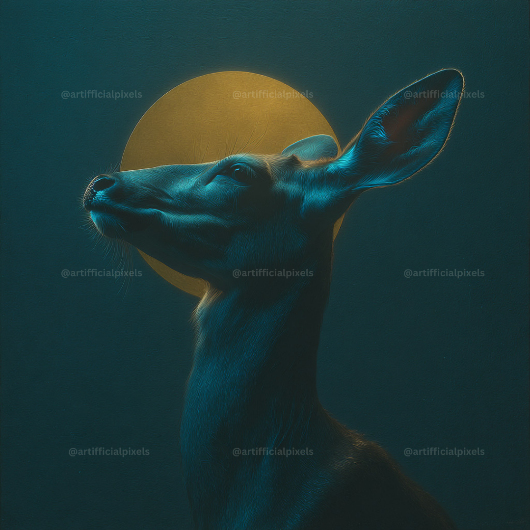 Moody Animal Portraits AI Art Prompts – Midjourney Pack with Images