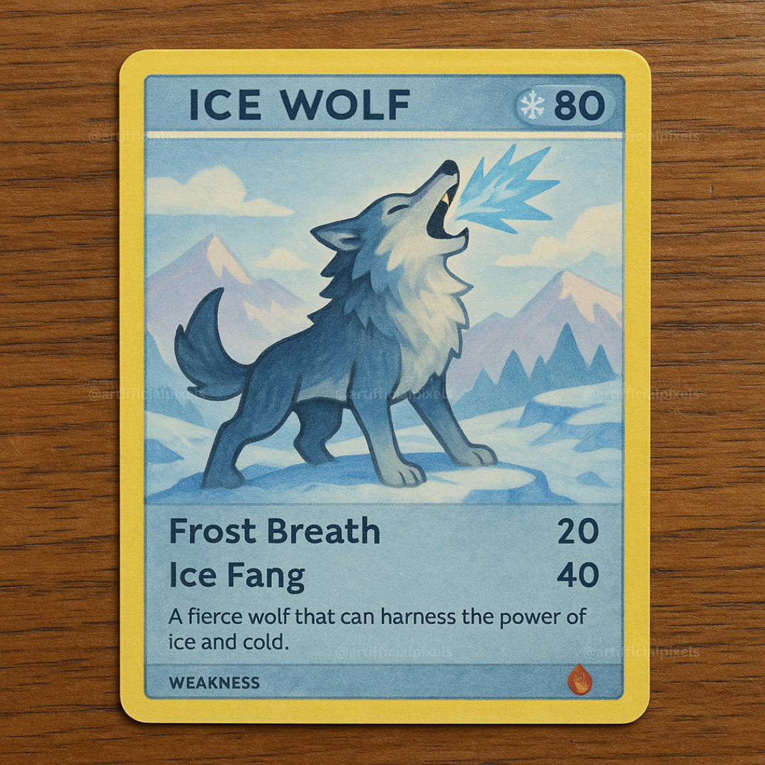 Pokémon-Style Creature Cards AI Art Prompts – ChatGPT Pack with Images