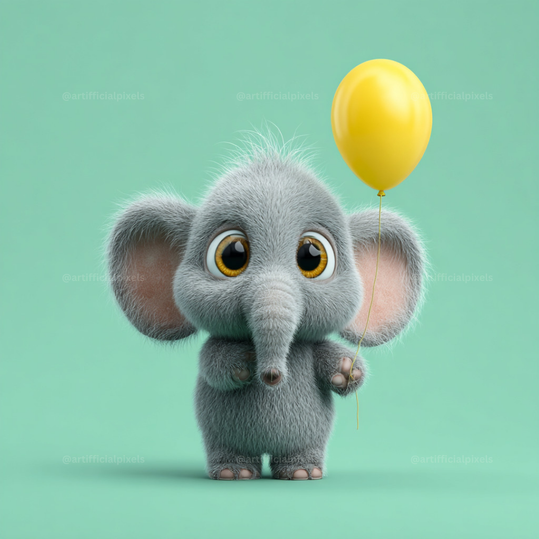 Adorable Animal Balloons AI Art Prompts – Midjourney Pack with Images