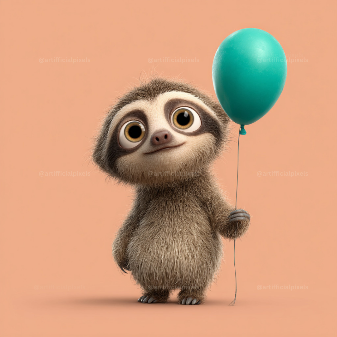 Adorable Animal Balloons AI Art Prompts – Midjourney Pack with Images