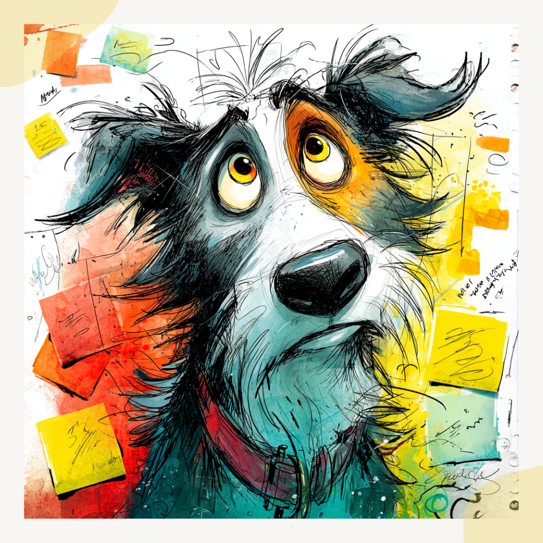 colourful-sketchbook-animal-art-midjourney-ai-art-generator-prompt-dog