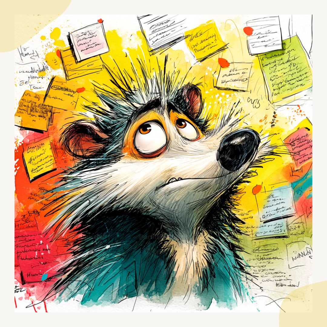 colourful-sketchbook-animal-art-midjourney-ai-art-generator-prompt-hedgehog
