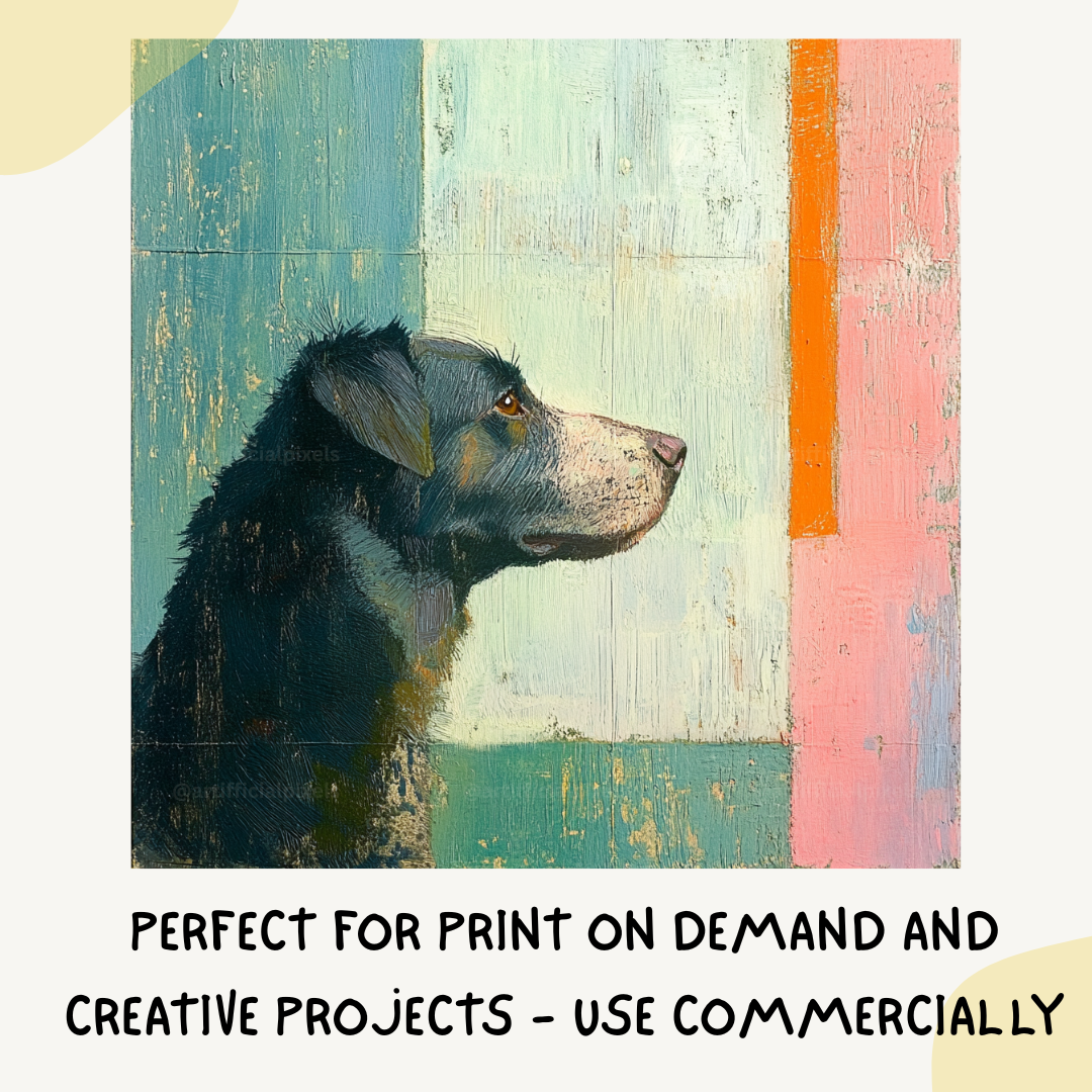 contemptlative-animal-side-shot-portraits-midjourney-ai-prompt-dog