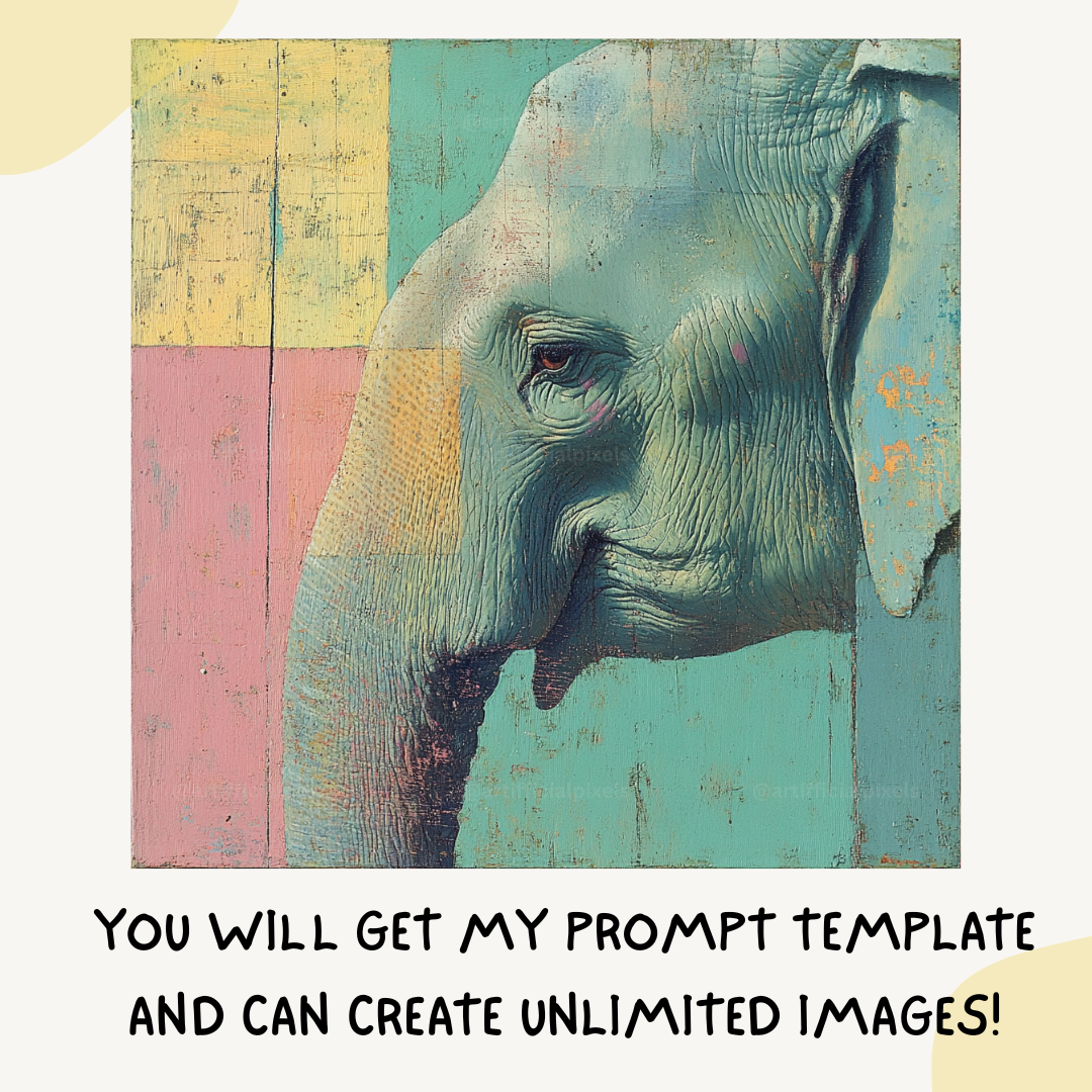 contemptlative-animal-side-shot-portraits-midjourney-ai-prompt-elephant
