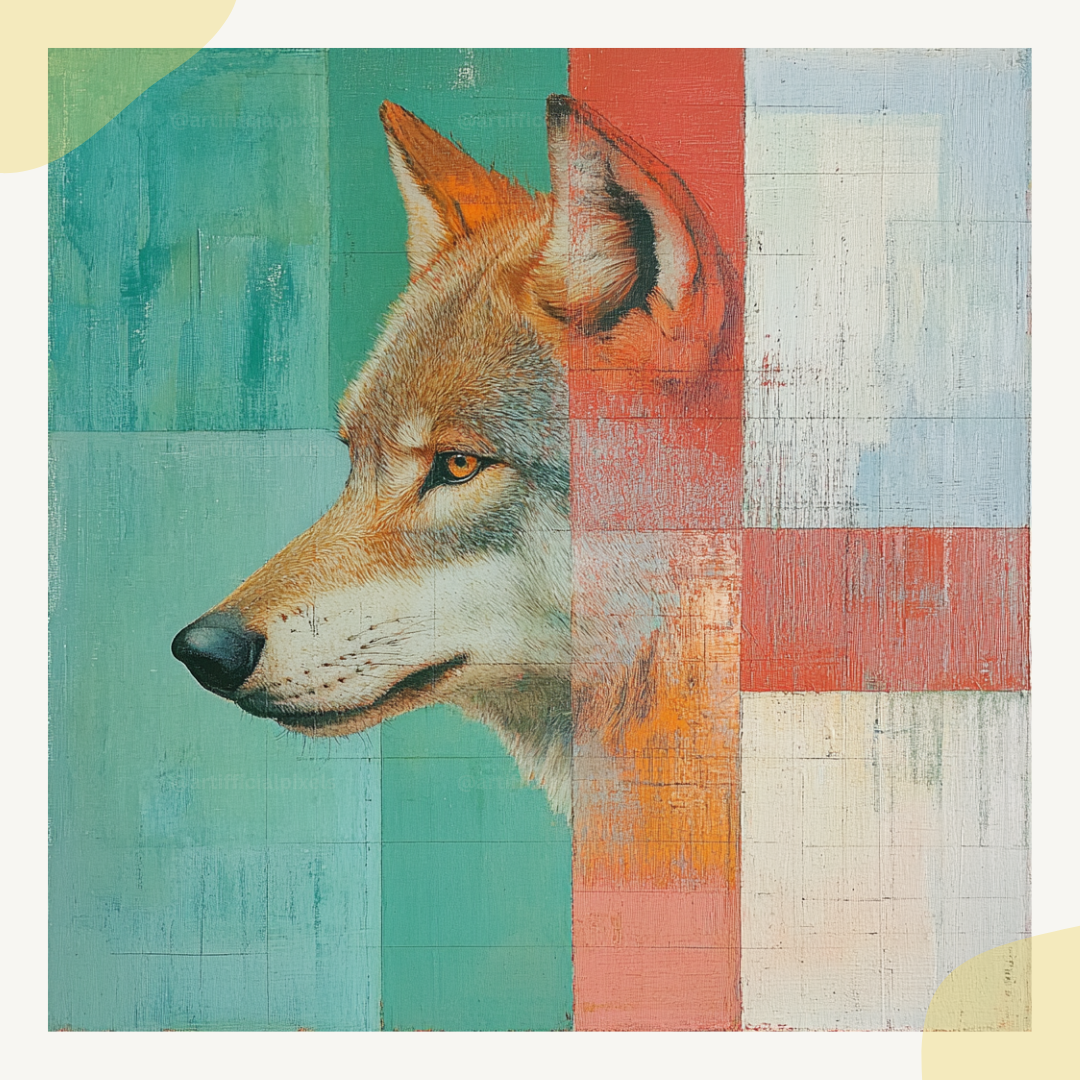 contemptlative-animal-side-shot-portraits-midjourney-ai-prompt-wolf