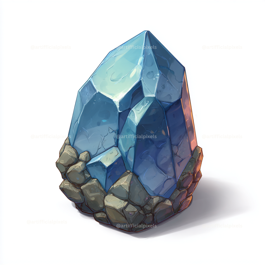 isometric-stylized-game-icon-midjourney-prompt-gemstone