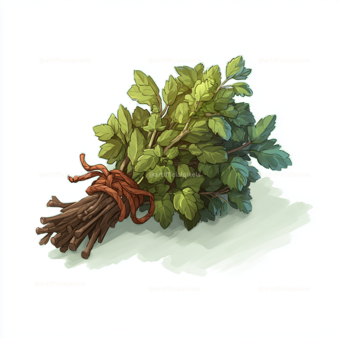 isometric-stylized-game-icon-midjourney-prompt-herb-bundle