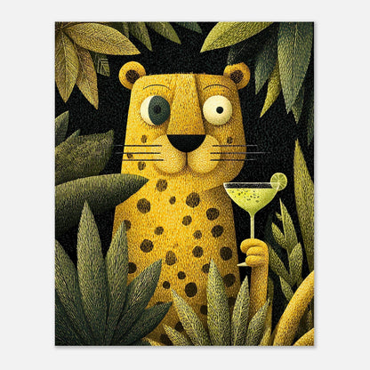 Leopard poster visual art design detail showing wildlife statement wall decor artwork

