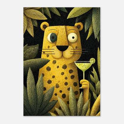 Leopard poster visual art design detail showing wildlife statement wall decor artwork