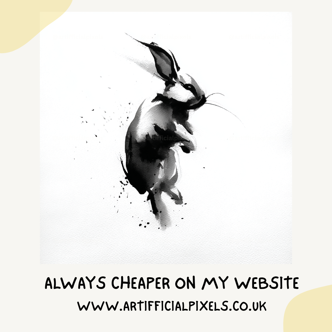 midjourney-ai-prompt-chinese-ink-wash-animals-rabbit