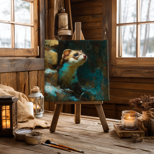 Painterly Wildlife Portraits AI Art Generator – Midjourney Prompt Pack with Images