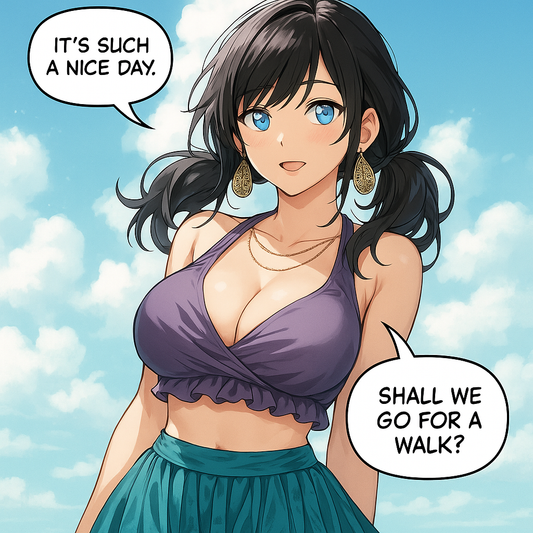 Anime Summer Character Art Prompt for Midjourney AI Image Generator